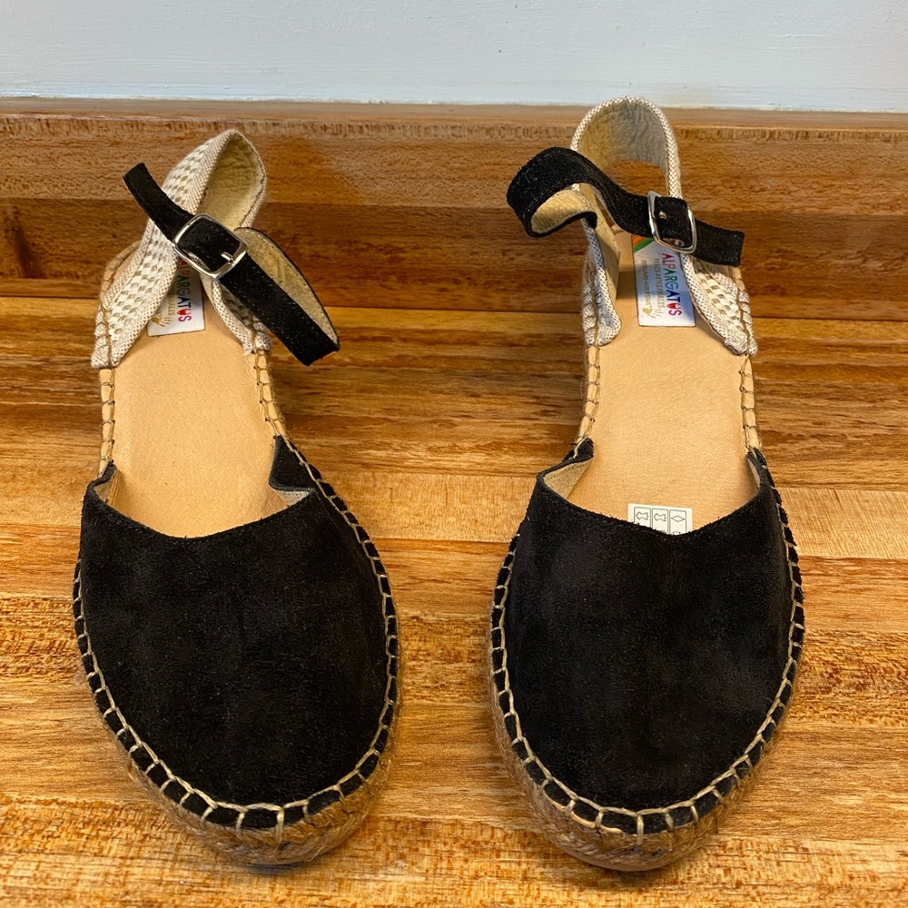 Alpargatus Pasos Artesanales Espadrille Sandals Suede Jute Made in Spain NEW 40